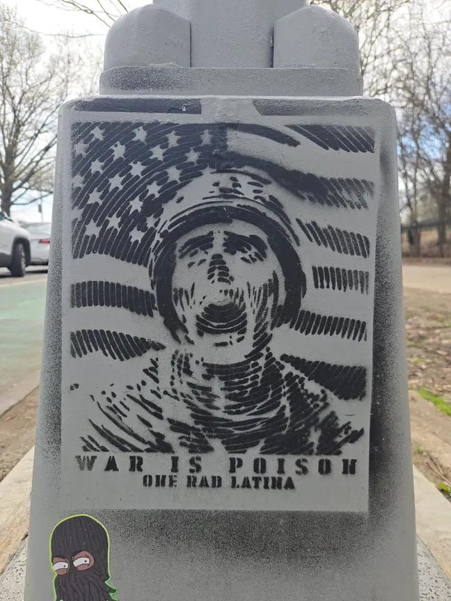 "War is Poison"
Stencil in Brooklyn, New York by <a href="/OneRadLatina/">ONe Rad Latina</a>