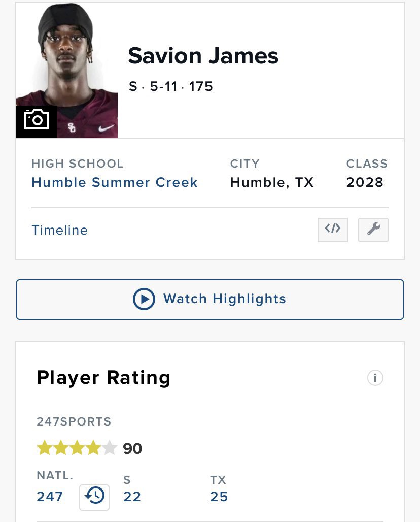 4⭐️ Savion James '28 tweet media