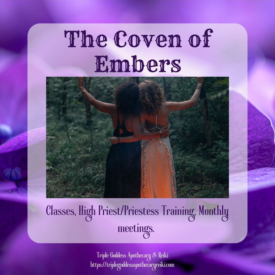 triplegoddessa1's tweet image. Join The Coven of Embers to learn and evolve with others! Led by high priestess Rowan Ravenwolf.  bio.site/rowanravenwolf
#classes #triplegoddessapothecaryandreiki #witchcraft #thecoven #rowanravenwolf