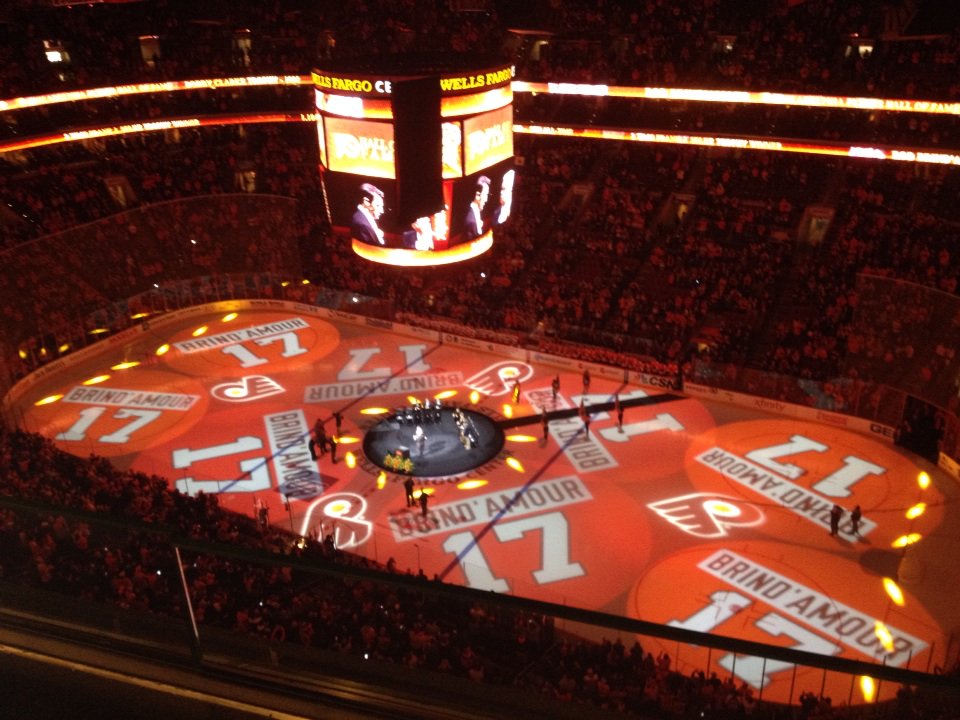 JHallNBCS's tweet photo. Behind the bench, the Flyers-Hurricanes second-round playoff series will feature a matchup between two Flyers Hall of Famers. https://t.co/5AgEQMPxnB