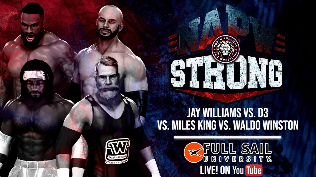 NorthAmericanPW's tweet photo. 🔵NAPW: Strong - Episode #2
🔴Sunday, May 10th
🔵2:00pm/EST
🔴LIVE on YouTube
- A STACKED Fatal 4 Way
- Finals of the Strong Style Tournament
- Champions teaming up to take on the Media Outcast
- Battle Royale to determine the last spot in the #PathToGold
#NAPWStrong https://t.co/WmAdBb282d