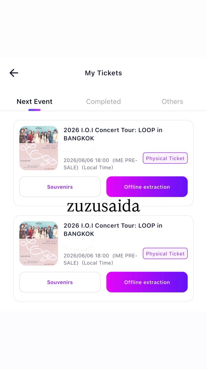 zuzusaida's tweet image. got out of the ticketing site in five minutes. all of the seats in my prio tier are also now sold out. see you @hanlixsells and @ioi_10th! 🥹

#IOI #LOOP
#IOICONCERTTOUR_LOOP_IN_BANGKOK