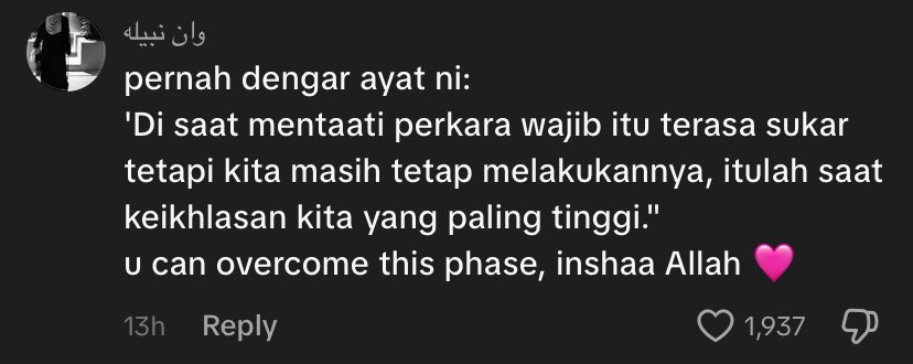 switzersky's tweet photo. Just found this, oh my heart🥹
Holding onto imaan is sometimes difficult. Memangla istaqamah tu berat. https://t.co/L4vVReOWQG