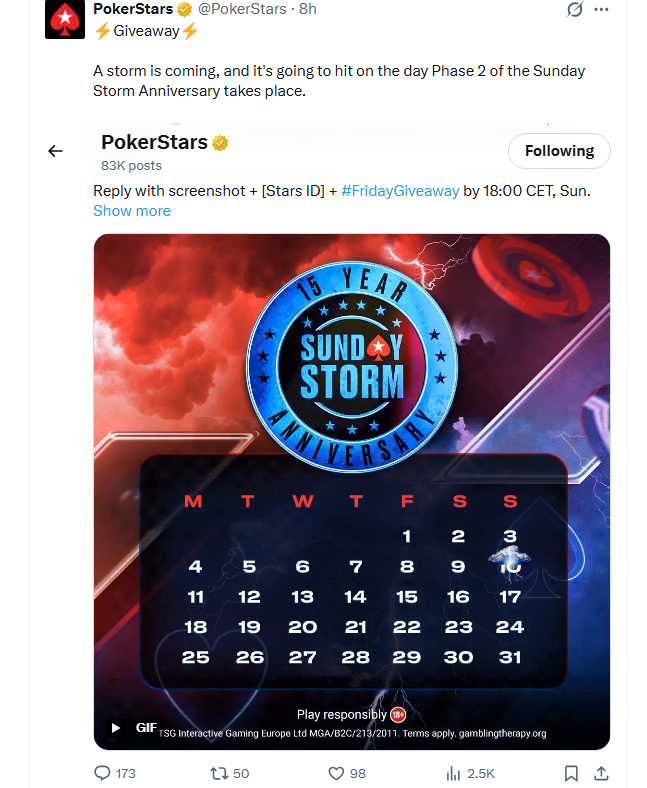 nimbiz's tweet photo. @PokerStars Stars ID: Lyndon1695 https://t.co/JqmeCPoXoS