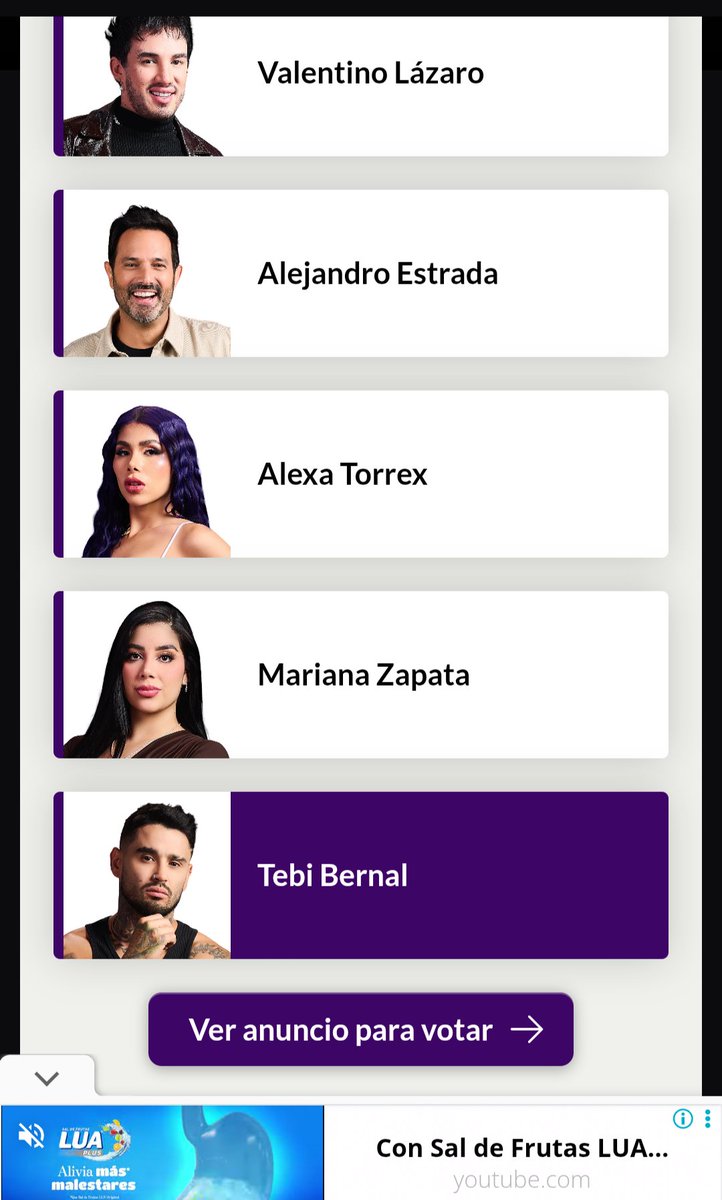 meli27902's tweet photo. Gente a votar, voten por sus favoritos menos por Mariana. VOTEEENNN #LaCasaDeLosFamososCol3 https://t.co/zDVAcqUuXZ