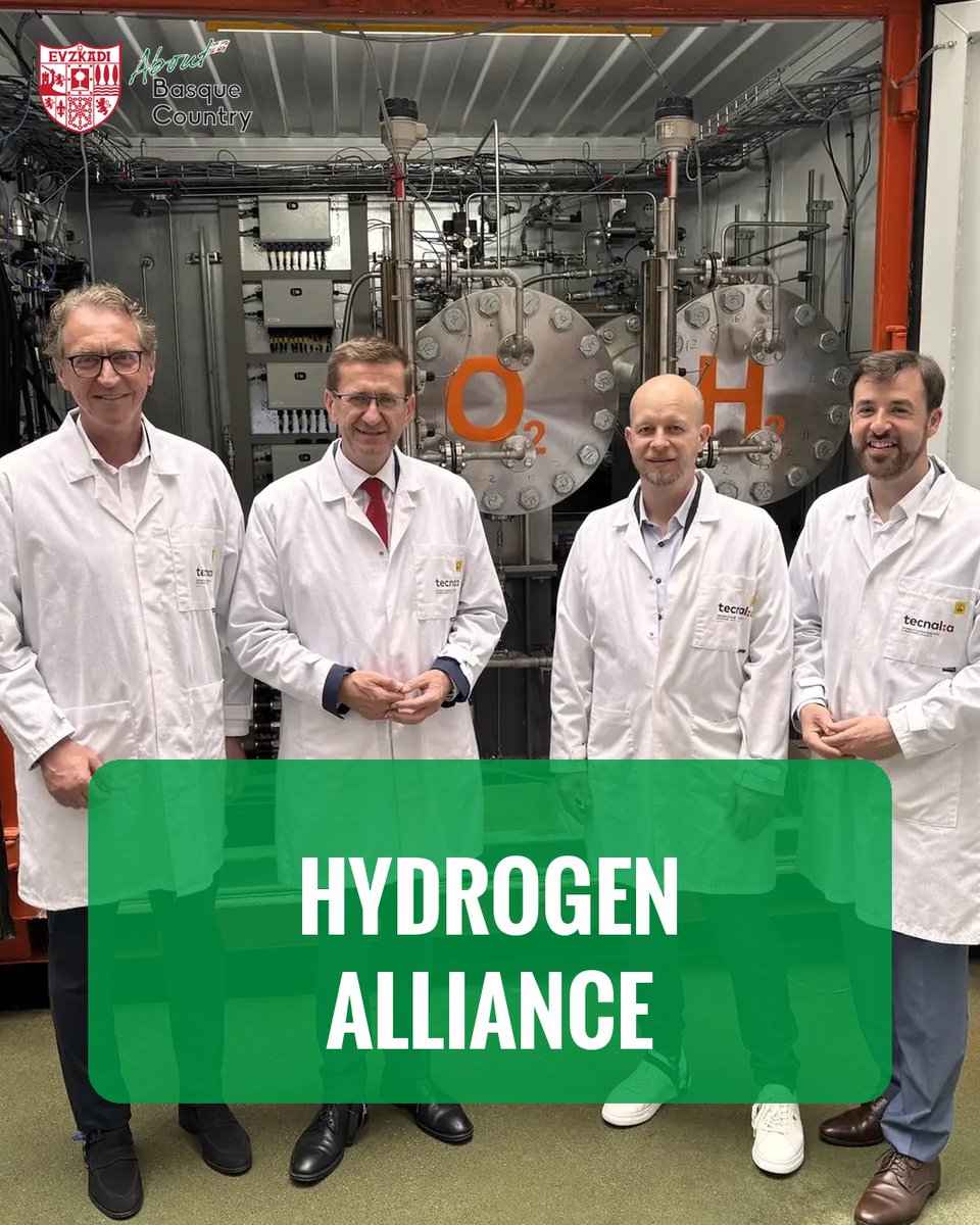 Basque_Country's tweet image. The Basque Country and Upper Austria activate their collaboration on hydrogen with technical visits and an agreement with Tecnalia.

Read the full daily roundup on About Basque Country:

go.aboutbasquecountry.eus/news-20260501

#Aboutbc #Austria