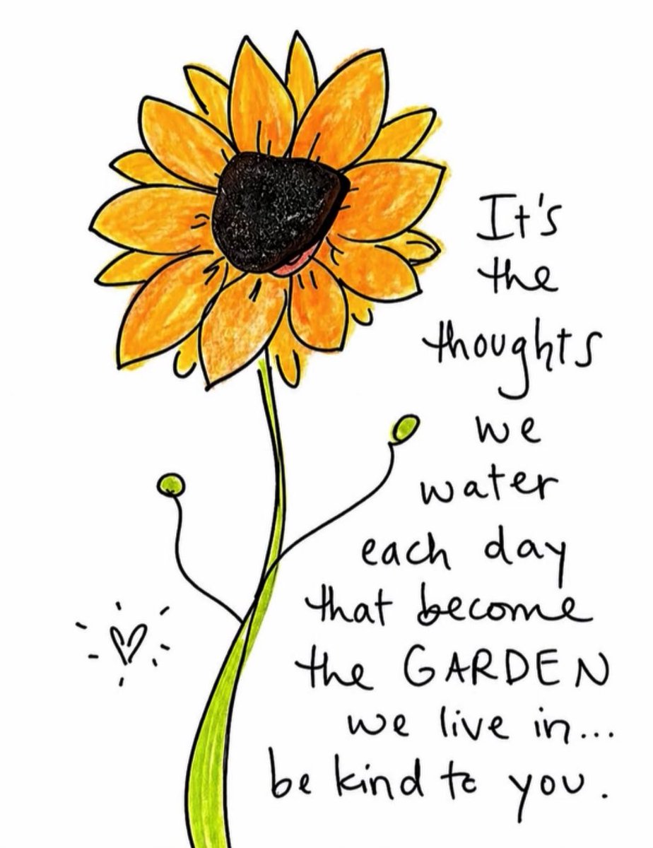 suziday123's tweet image. Saturday Friendly Reminder… It’s the thoughts we water each day that become the garden we live in. Be kind to you. #SelfCareSaturday 🙌🍃🌼#WeekendVibes #SaturdayThoughts