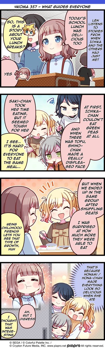 lily_mikumagic's tweet image. Project SEKAI 4koma 357 English Translation - What Guides Everyone