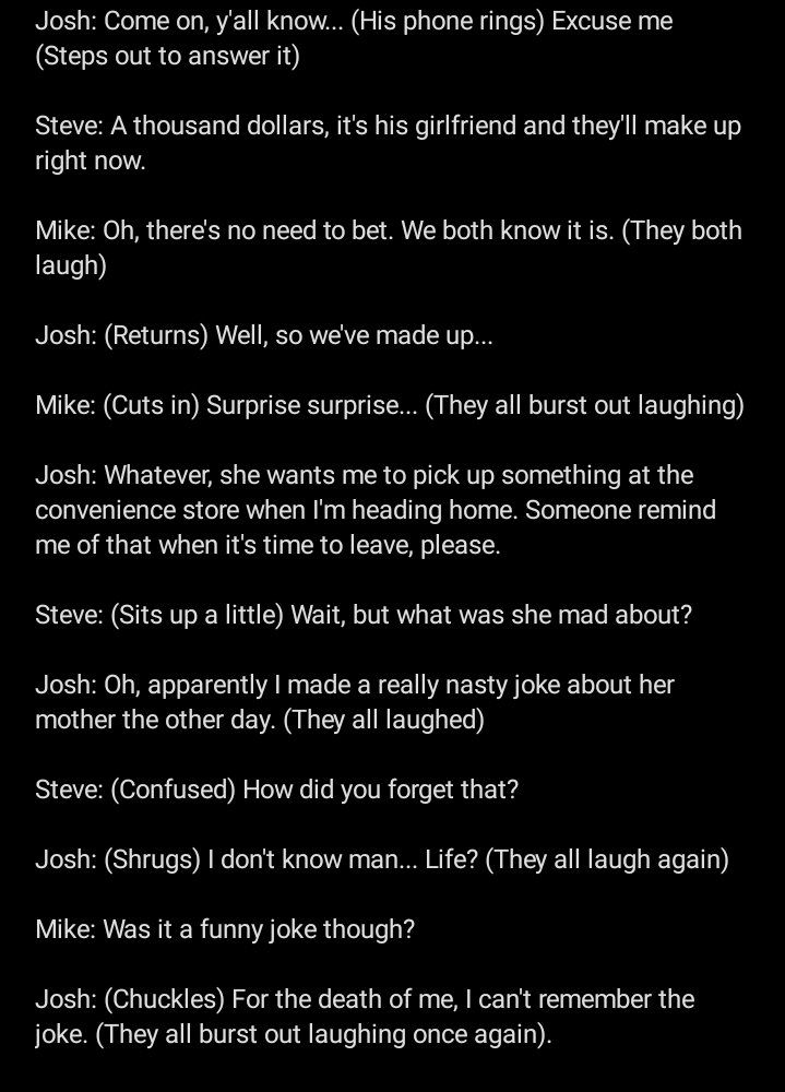 Alhenchi777's tweet image. Just a casual conversation between friends 🥲...
#banter #conversations #humor #comedy #writing