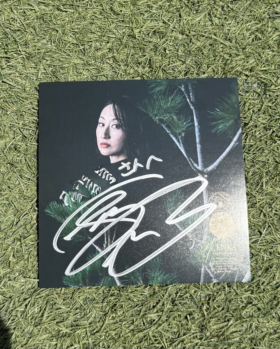 おじゃさんの直筆サインゲット🤩 サイン会は初めてです、と伝えると