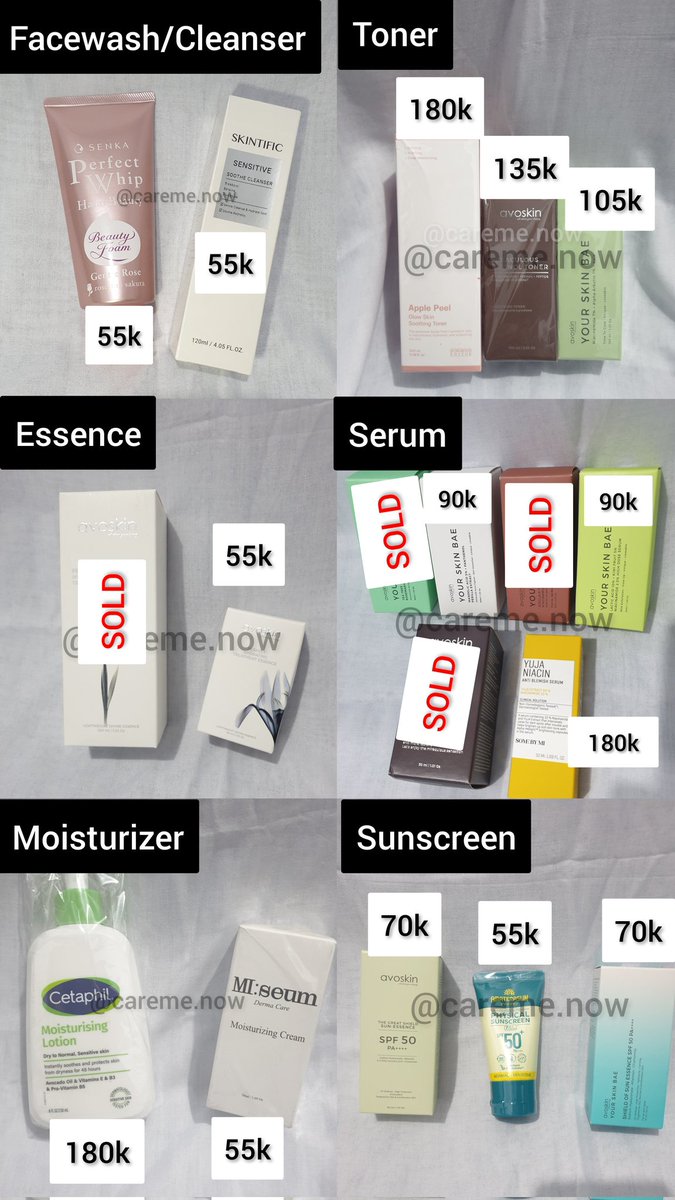 care me now | WTS WTB SKINCARE tweet media