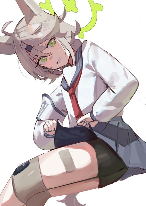チラ 天神山オトギ ブルアカ みつあみ描き忘れによりあげなおしです。