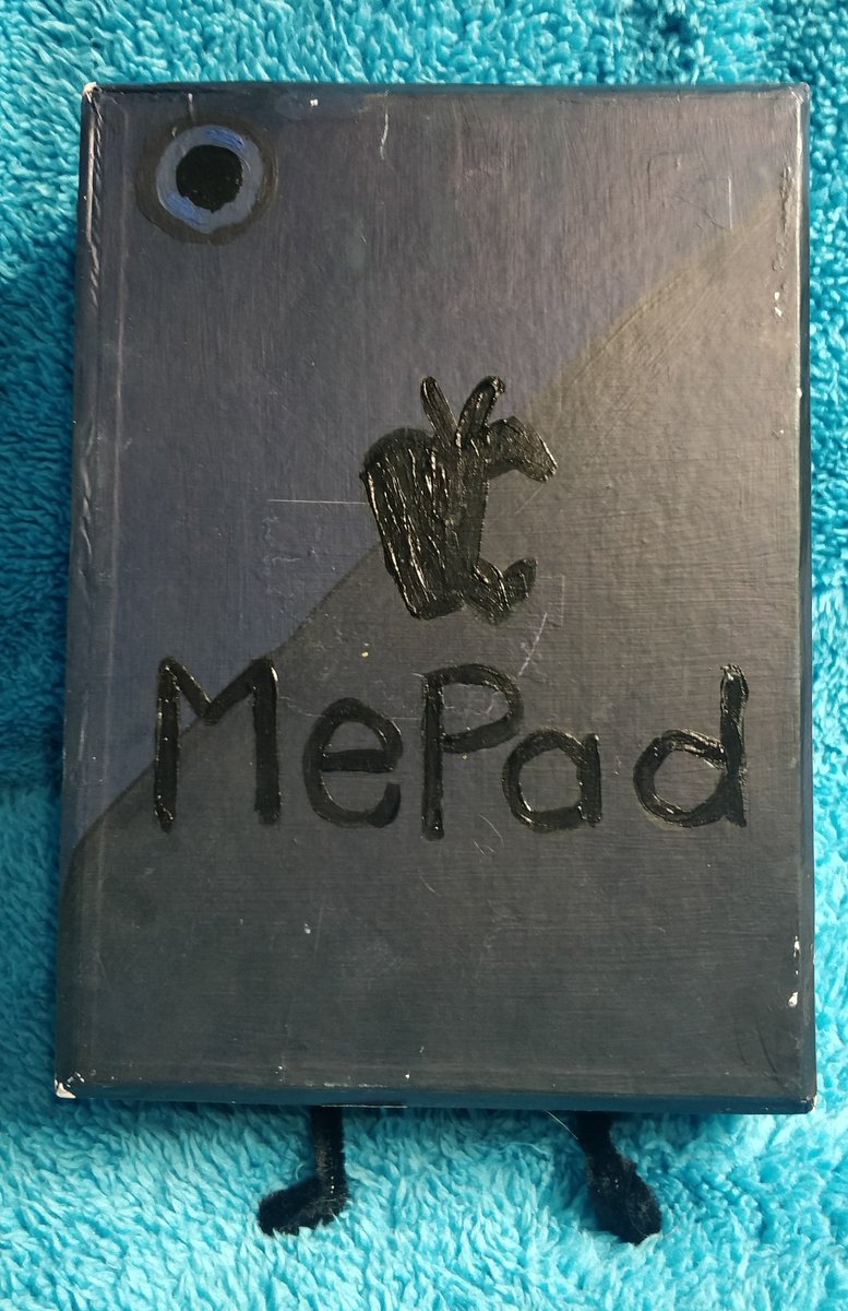 IceTheCatArtist's tweet photo. Drawing MePad everyday until I get the MePad plush day 121 🩵

MePad Box finally finished ;U;  🩵

#InanimateInsanity https://t.co/l72wdRaWwy
