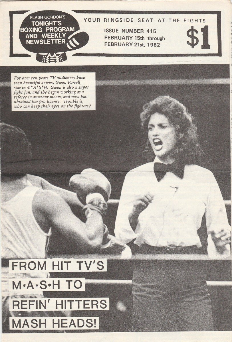 InMemoriamX's tweet image. RIP Gwen Farrell, Actress
Nurse in M*A*S*H, Billy Jack Goes to Washington, Starsky and Hutch, Soylent Green, Earthquake, The Towering Inferno
Referee for ESPN Top Rank Boxing
World Boxing Hall of Fame
#InMemoriam #RIP