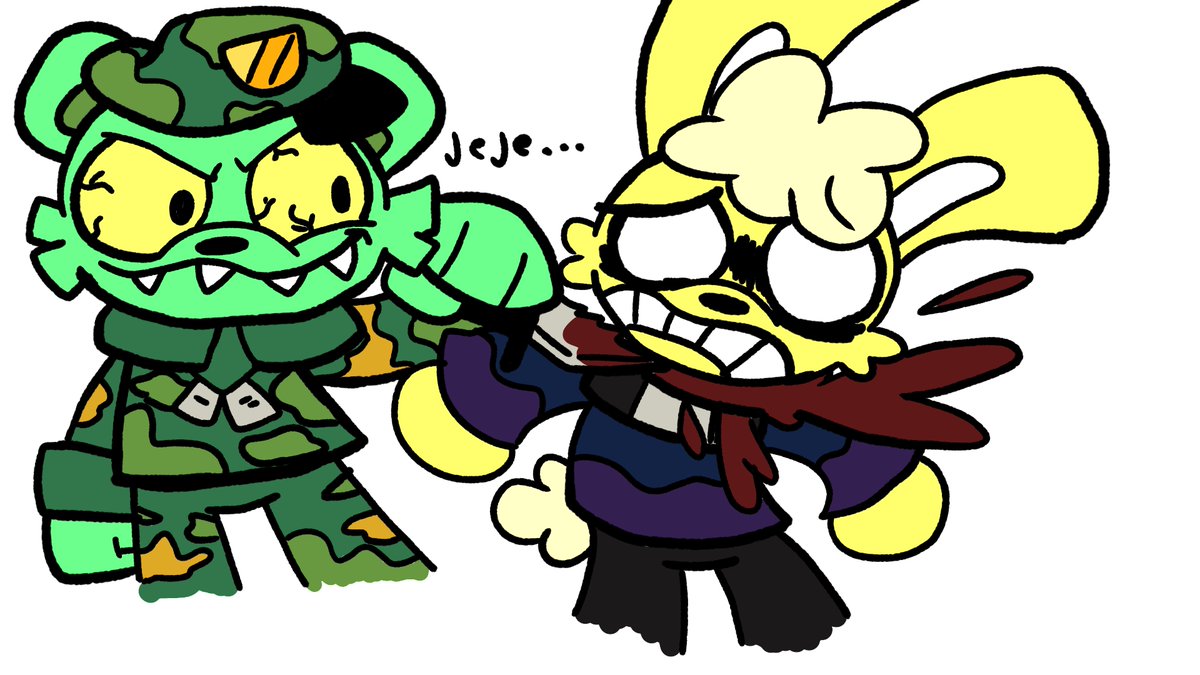 Psycho_Rabbit08's tweet image. So I made it this fan art of Flippy, I hope you like it
#htf #flippy #fanart #happytreefriends