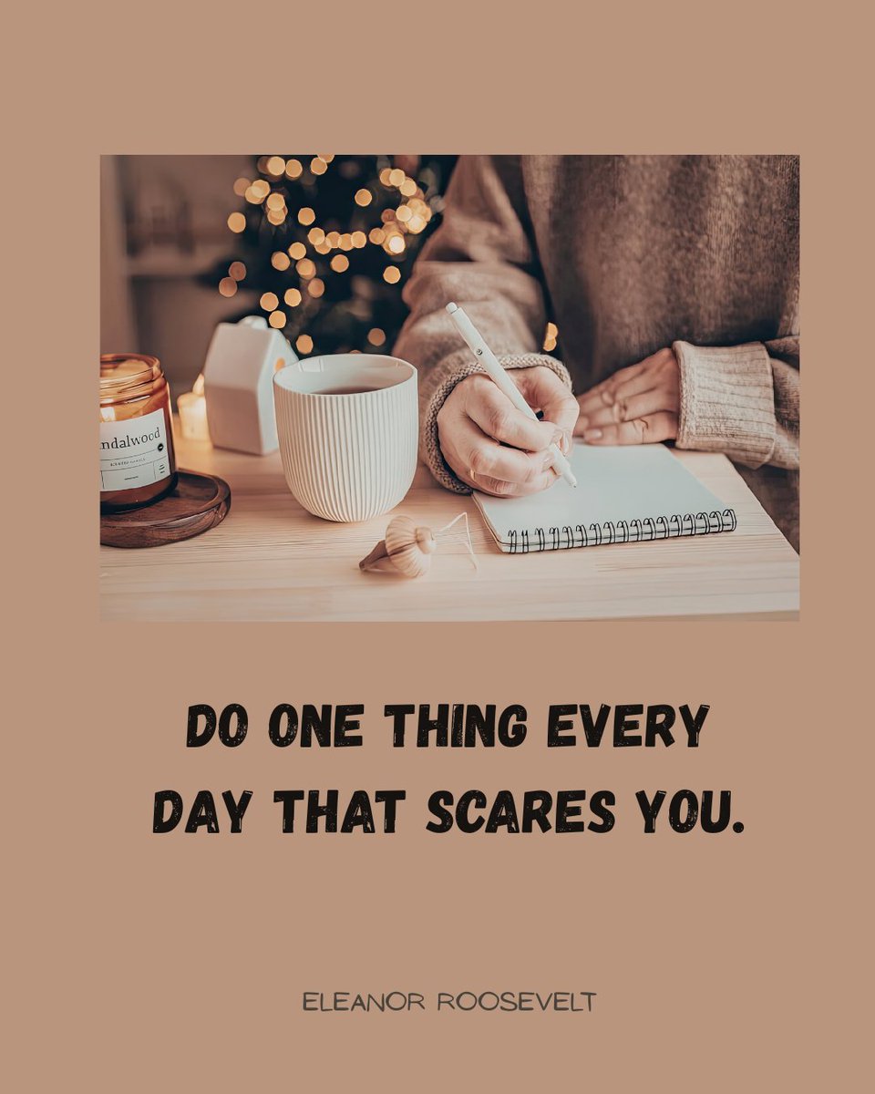 BadRedheadMedia's tweet image. “Do one thing every day that scares you.”

~ Eleanor Roosevelt

#Writing