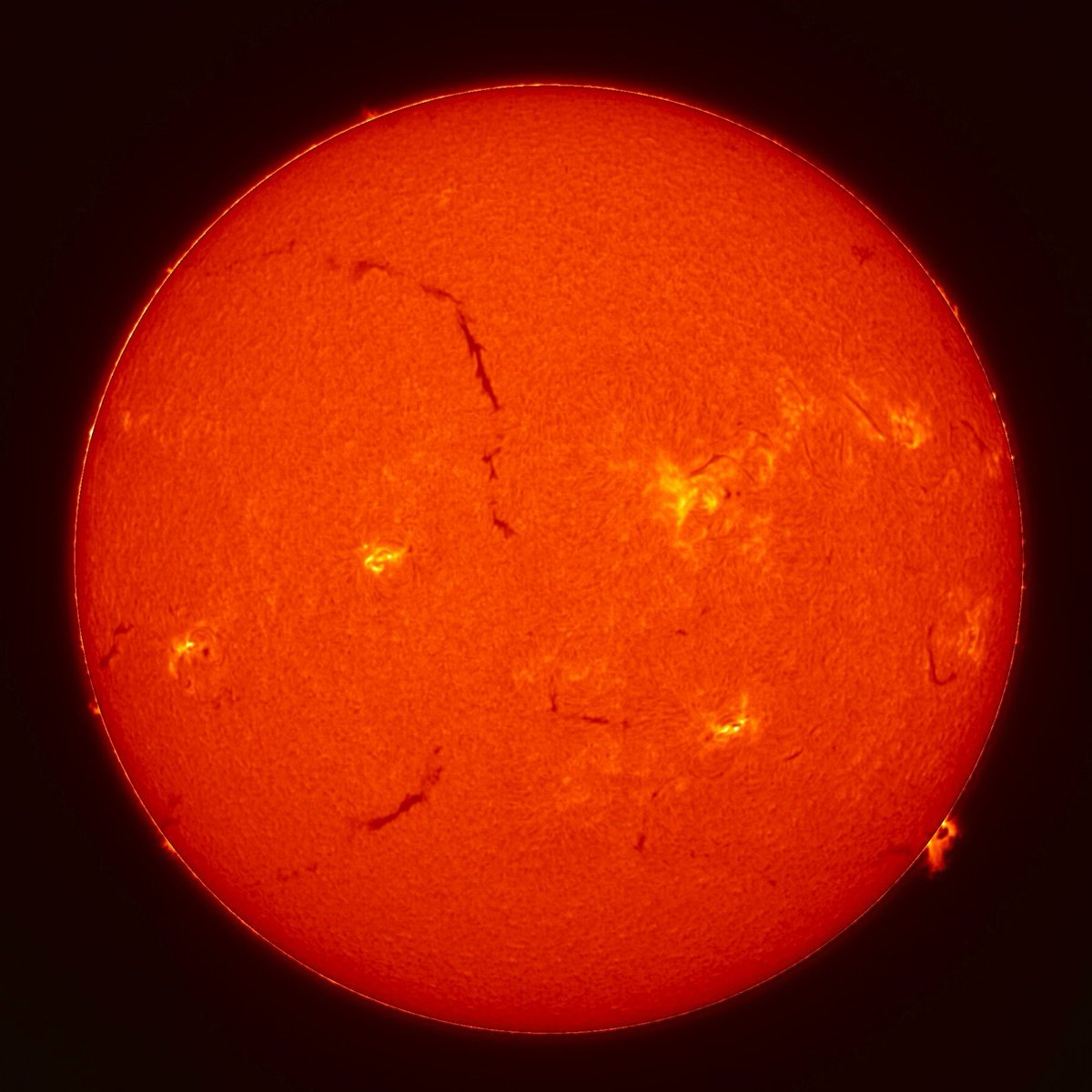 太陽 Sun Hα today 🔭 Phoenix ⏱️ May 02, 2026 10:40(JST) #太陽