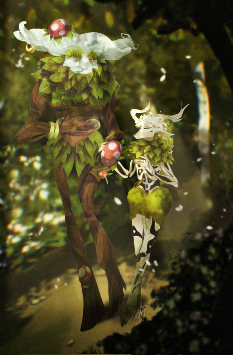 Ivernnator's tweet image. A new people have started following me, so I’ll introduce myself again. 😌💚 

I’m Ali, I love Ivern since 2016🍃, and I have Yumeship. My OC’s name is Ayleen🍂, and these are 🖼️🎨 that I’ve comm1ss10ned of the two of them. 

#ivern #LeagueOfLegends #ocxcanon #yumeship