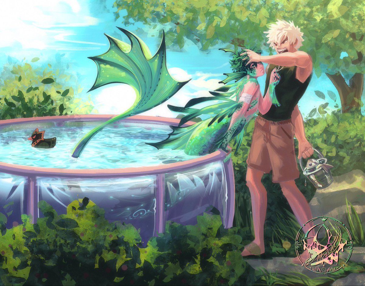 Inkalight's tweet photo. Stupid cute Impatient Seaweed head being such a bother 🙄
Day 1 Mermaid

#bkdk #mythofmay #mermay #mofm2026 #mythsofmay2026 (also thank you for 35k follows 💖) https://t.co/Uw0Qx95SX6