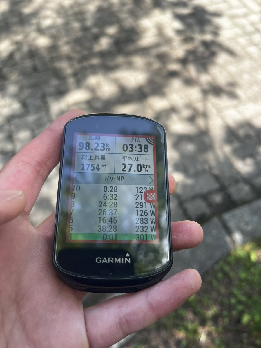 knd0627's tweet photo. 残り1.7kmくらいでSUVとワンボックスの交錯で強制ストップ。20.2km/hだから多分29分台ペース？
遅すぎる。 https://t.co/VqpeNkZLli