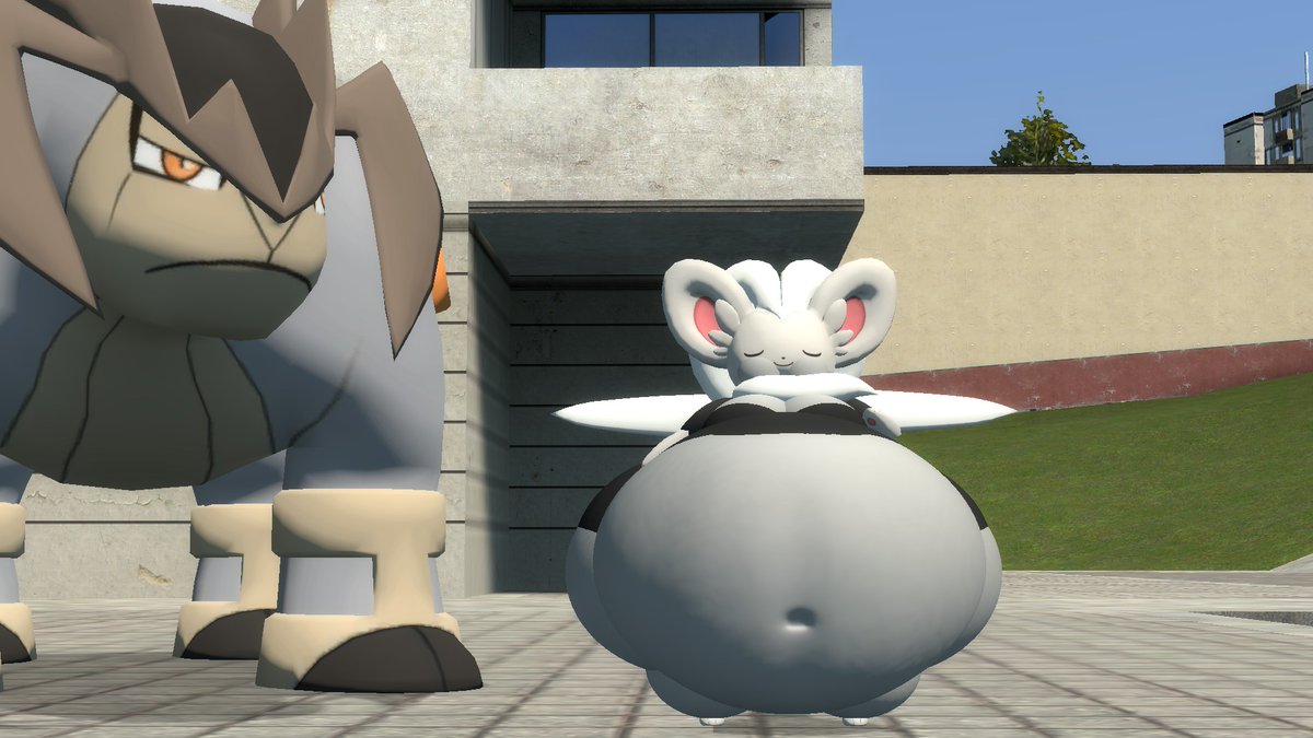 braphead420's tweet photo. Clarabelle and her twin chuds of doom

(note: The terrakion is usally a buff anthro with a musclegut but I can't make that in pac3) https://t.co/PiYlX8yAdS