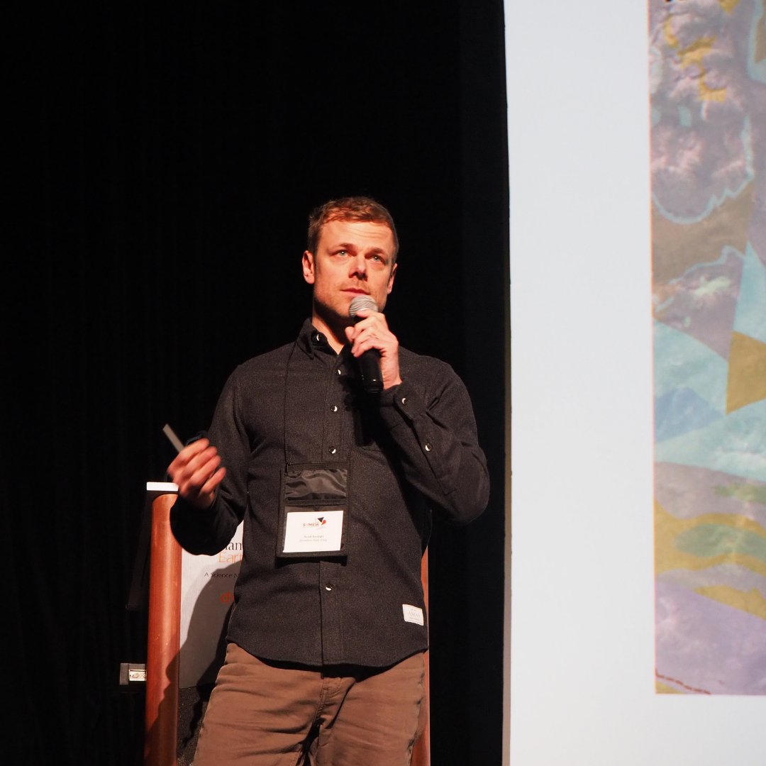 the_PDAC's tweet photo. The students rounded out the day at Dynamic Earth for the Welcome Reception with keynote presentation by Scott Berdahl, CEO & Director, @SnowlineGold. An opportunity for the students to connect with presenters, sponsors and local industry professionals to build their networks. 
Proudly supported by the Ontario Ministry of Energy and Mines @onenergy
#SIMEW2026