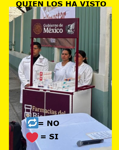 edubacio's tweet photo. .
1 de Mayo ¿alguien ha visto alguna Farmacia del Bienestar? 
🔁 No he visto o si acaso Una
❤️Si he visto Muchas,, https://t.co/ogWhlVyinR
