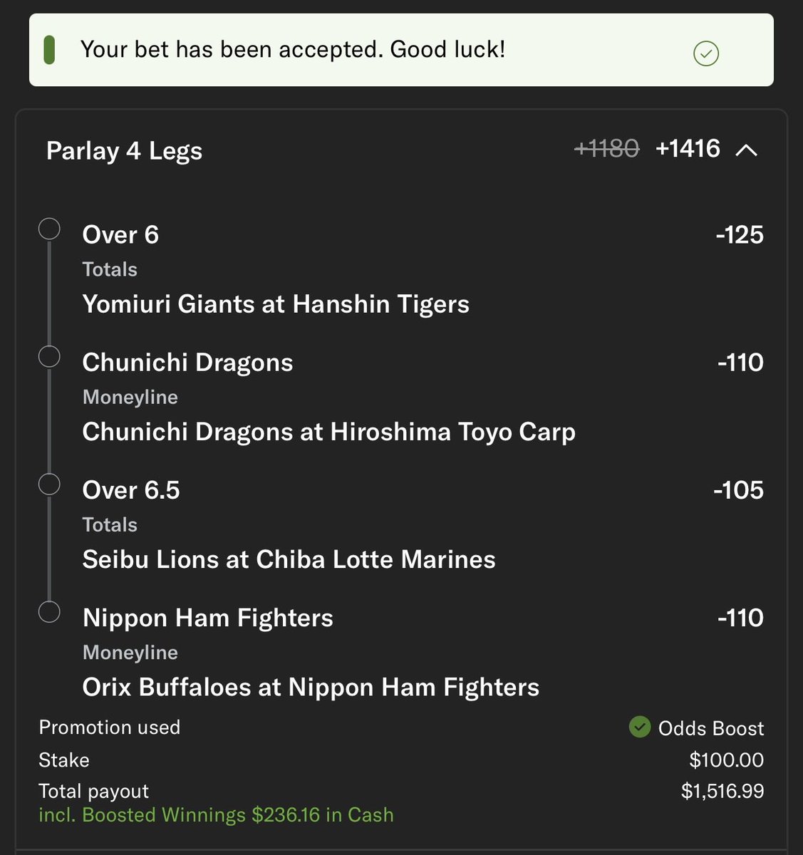 HasThePicks's tweet photo. LETS RUN THIS BACK. #ChineBaseball #KBO #NPBLEAUGUE ⚾️ #Sports #news #money https://t.co/vg2vzuRxYV
