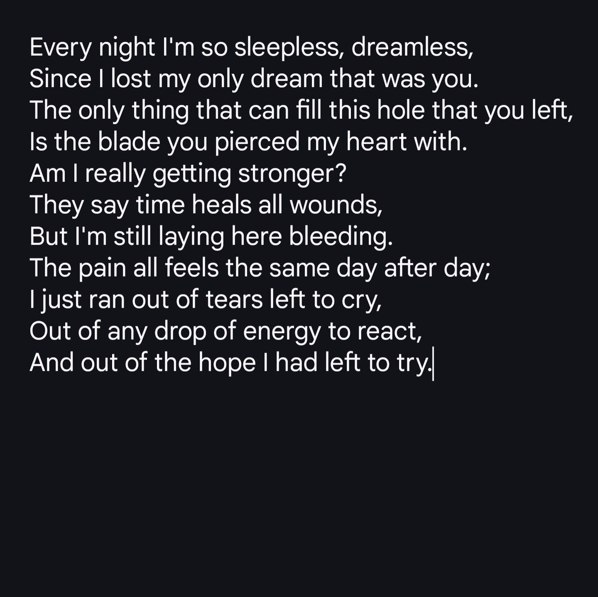articusrose's tweet image. Sleepless
#poem #poetry