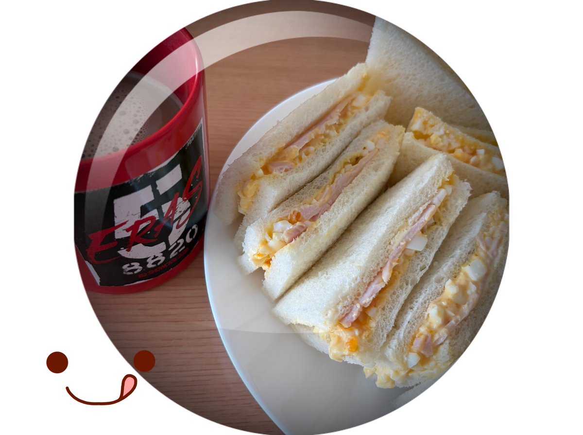たまごサンド🥪作ってみた！
のんびりな朝☺️💛☕️☀️
