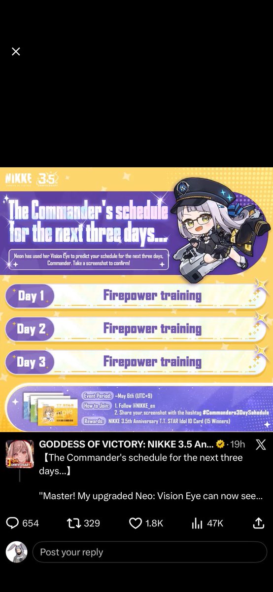 BunfighterVT's tweet photo. First try!

 #Commanders3DaySchedule https://t.co/8im2RzGAXU