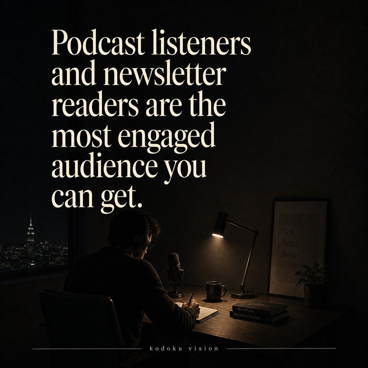 KodokuVision's tweet image. #CreatorEconomy #ContentMarketing #Podcasting #NewsletterCreator #AudienceBuilding