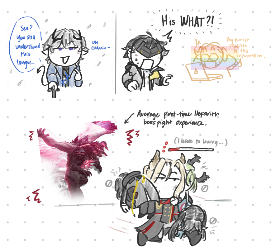 endfielddoods's tweet photo. (doodle spread) finally got around to patch 1.2 after forever and let's just say..... interesting things definitely happened.....
#ArknightsEndfield #Endfield #AtTheWakeOfSpring (#ardaminA if you squint) https://t.co/FfyMYYJKrt
