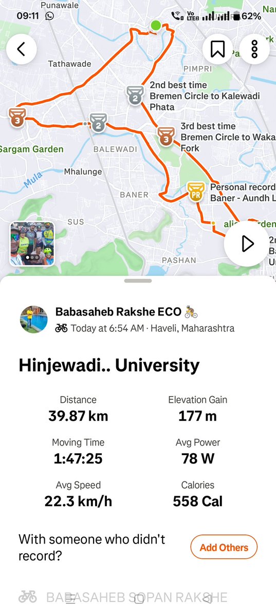 bsrakshe's tweet image. Today's Cycling 40 km. 
#cycle