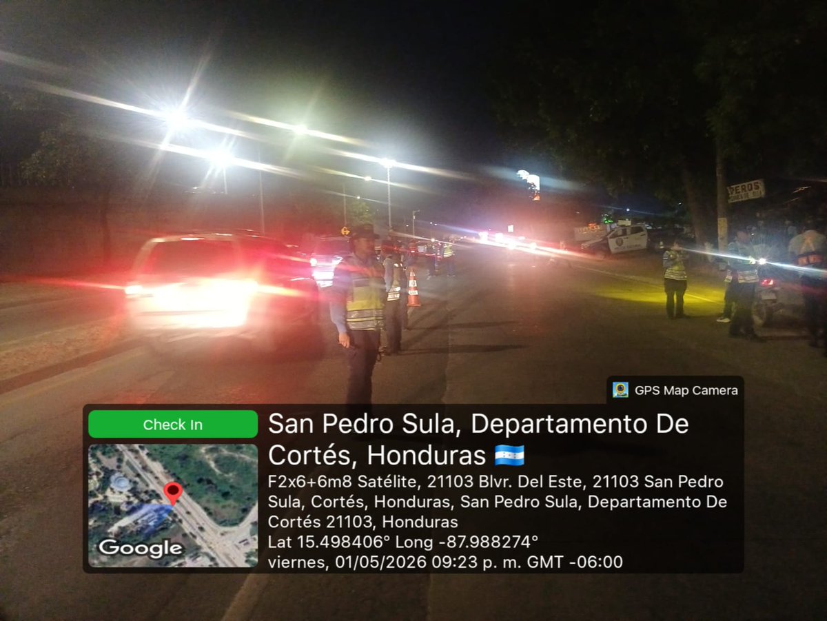 🚨 **Operativos enfocados en el cumplimiento de la Matriz Operacional Estratégica para la reducción de siniestros viales y controles de alcoholemia** 🚨

La Jefatura Regional de Vialidad y Transporte SPS, en el sector del bulevar del Este, a la altura de Viveros.#Alcoholemia