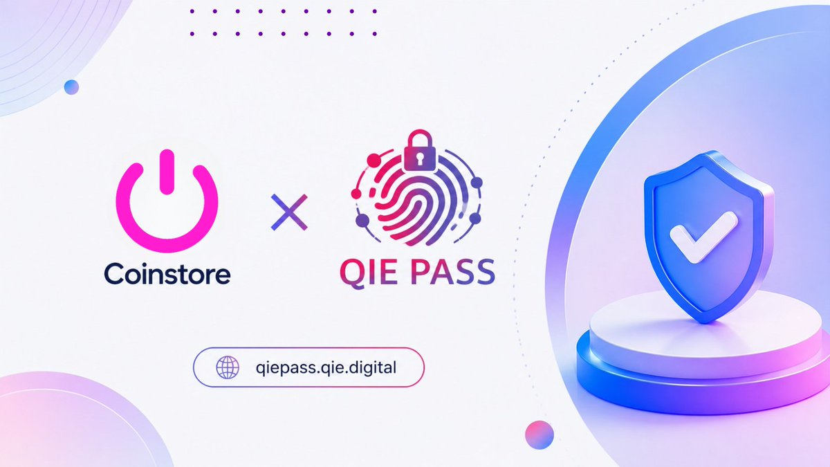 Qiepass's tweet photo. QIE Pass integration with Coinstore is coming shortly.🚀

Verified QIE Pass users will be able to complete Coinstore KYC faster and more seamlessly using their QIE Pass identity.

Users will also be able to send/receive crypto using their QIE identity.

🫱 https://t.co/jsMNNRuOo1 https://t.co/SujXijW7iS