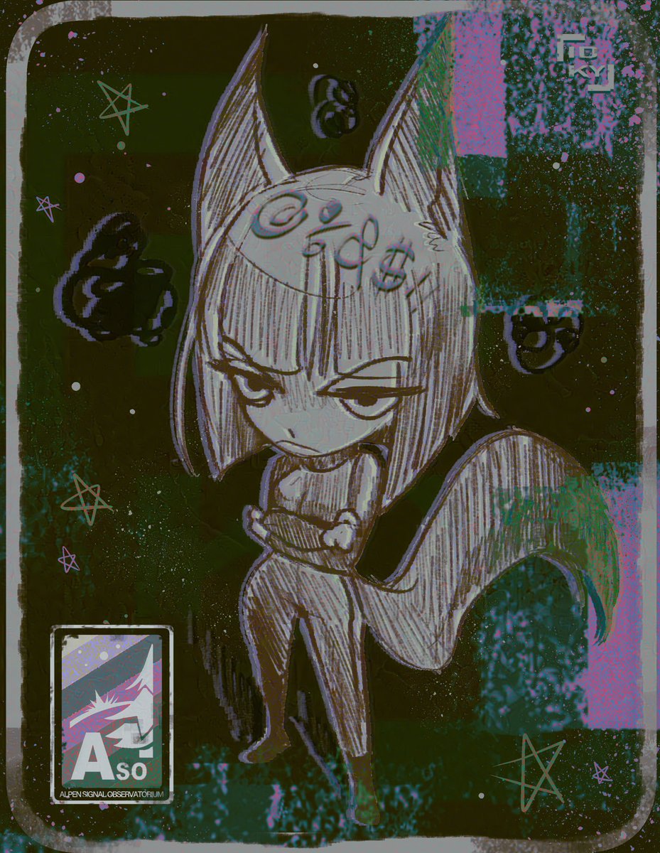 __IDKY__'s tweet image. 💀Fox Ena🦊-
------------------
Just a drawing of Ena I doodled with fox ears.
#VOTV #VoicesOfTheVoid #Fox