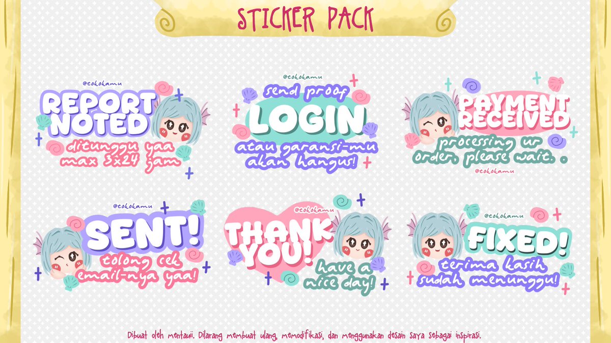 mentauii's tweet photo. aku masih ada 2 rs sticker pack inii, harganya 25k/pack yaaa

#bealanja https://t.co/LiRz8vliem