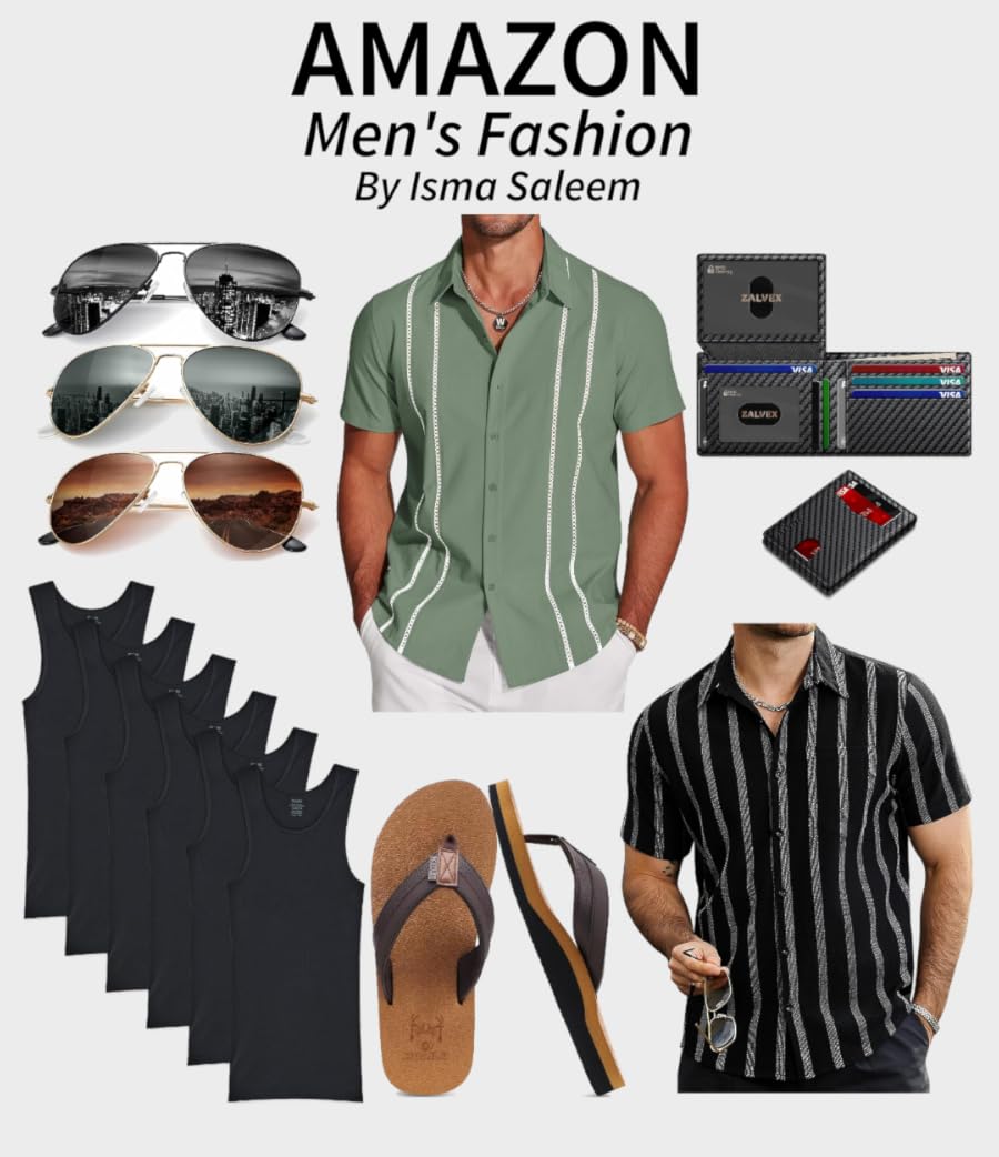 ismasaleemstyle's tweet image. Summer style ideas for men on Amazon from shirt sleeve shirts to flip flops.
#Menswear #amazonfashion #amazonfinds #style #summerstyle  #founditonamazon 
#ad @amazon
Shop here
amazon.com/shop/englishli…