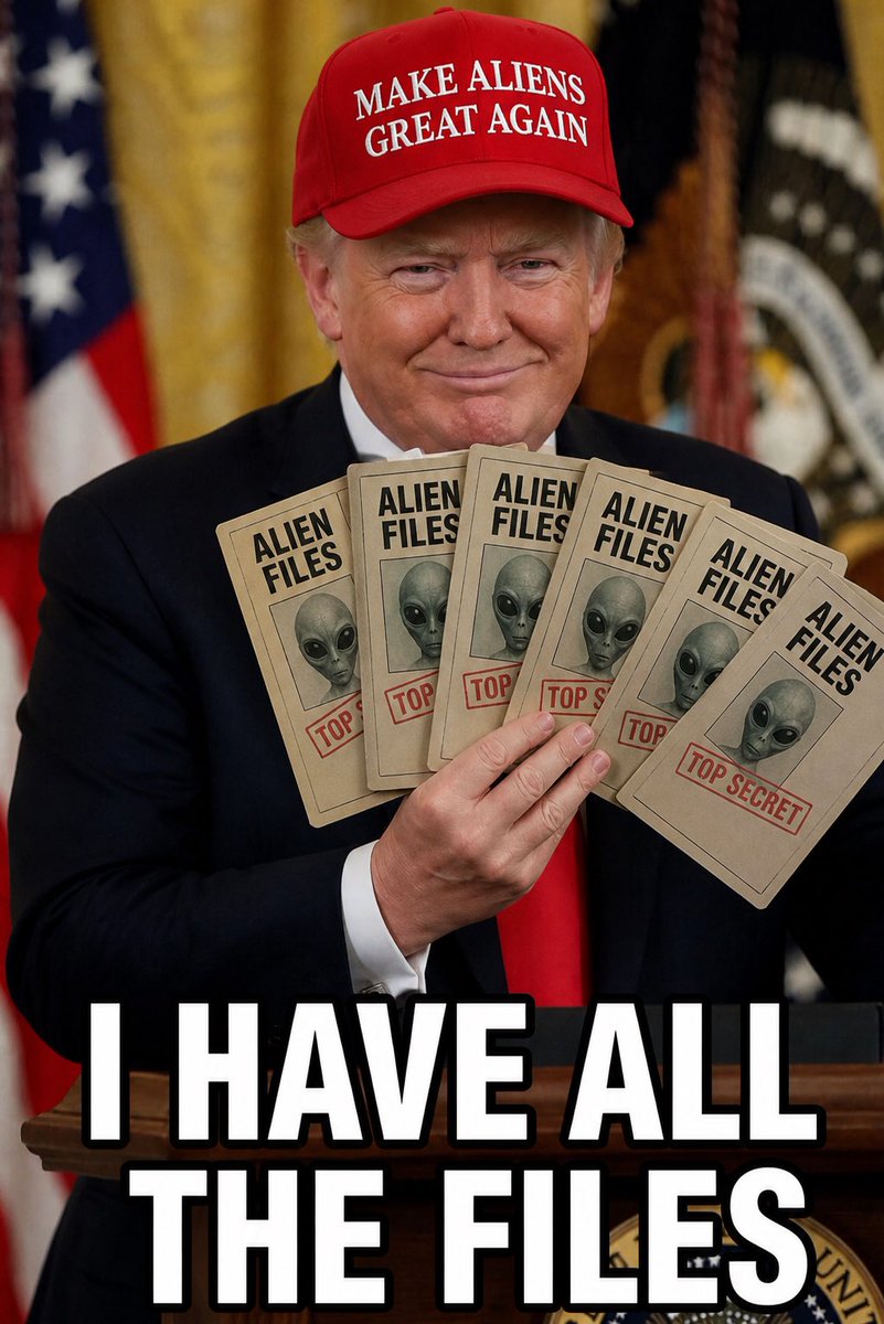 AliensMAGA's tweet photo. @TrumpDailyPosts Release them! https://t.co/Hf6zPpFRzm