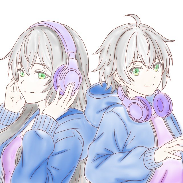 何気にパーカーフード被ってないの描くのは初めてだったかもしれない