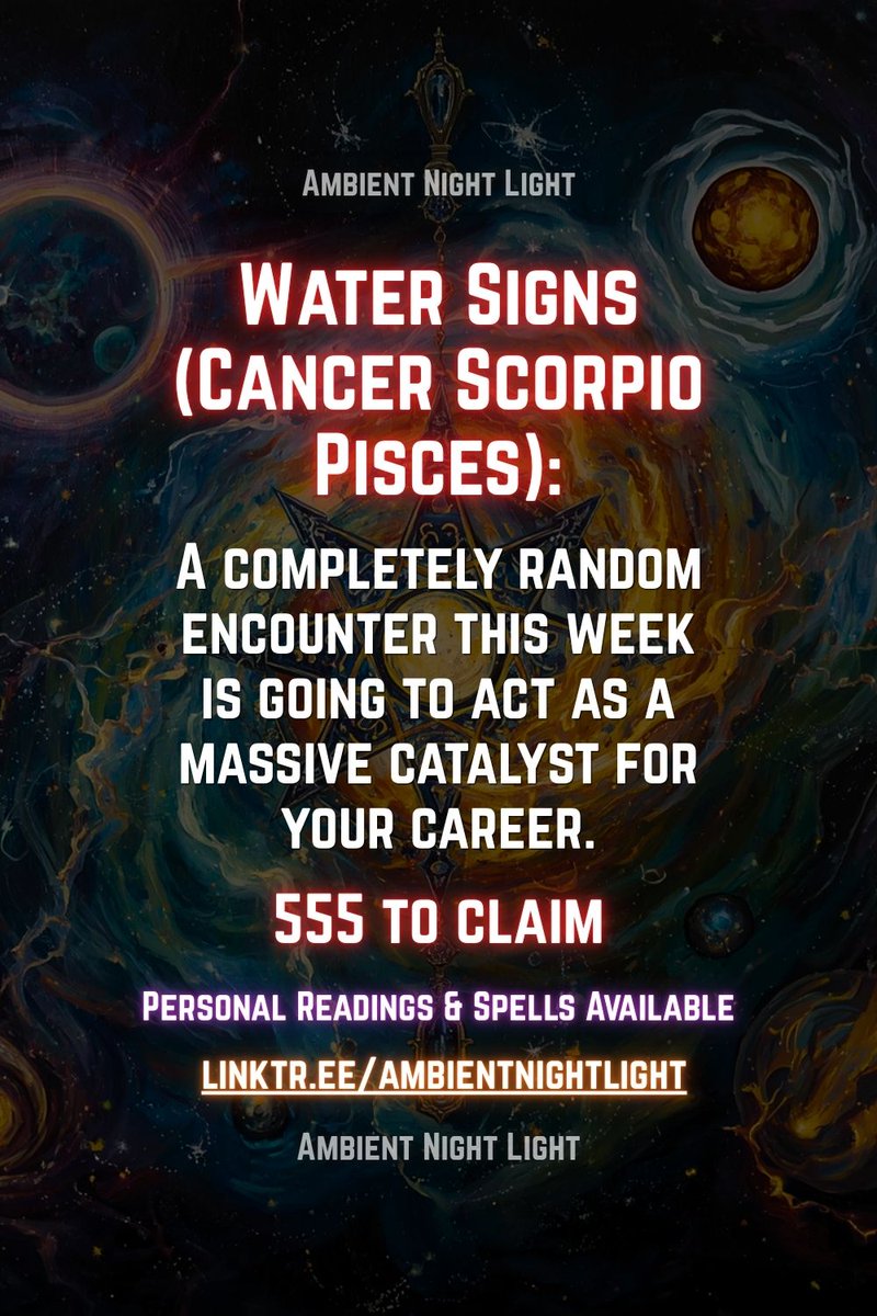 AmbientNight111's tweet image. Something in the current energy is aligning for very specific people. 🔗 in bi0 #tarot #oracle #energycheck #spirituality #manifestation #sp #soulmate #twinflame #psychicreading #spellwork