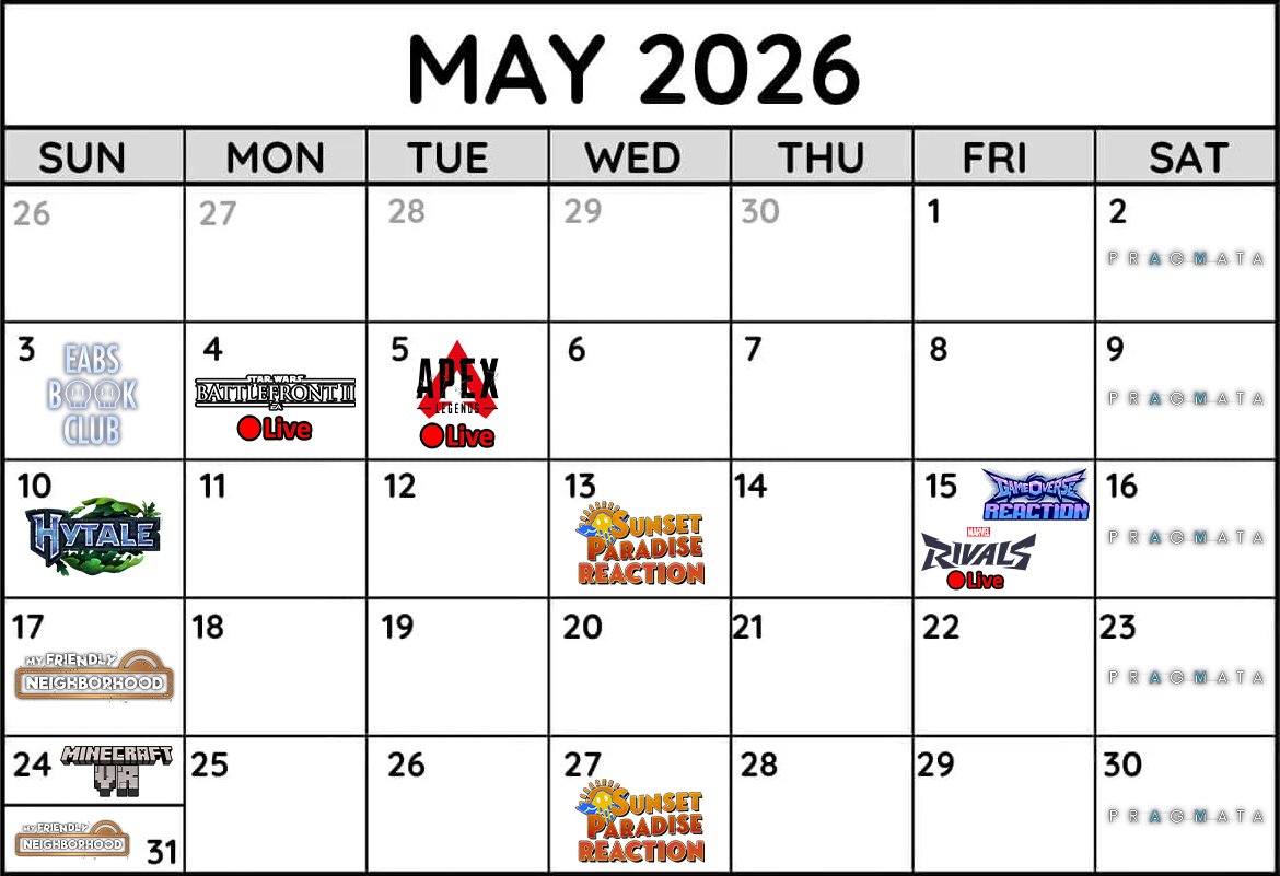 EBAnimation's tweet photo. Pragmata is going up weekly, I'm livestreaming THREE times, I'm reacting to Gameoverse, and so much more on my #YouTube channel this May! https://t.co/7synmR97gO