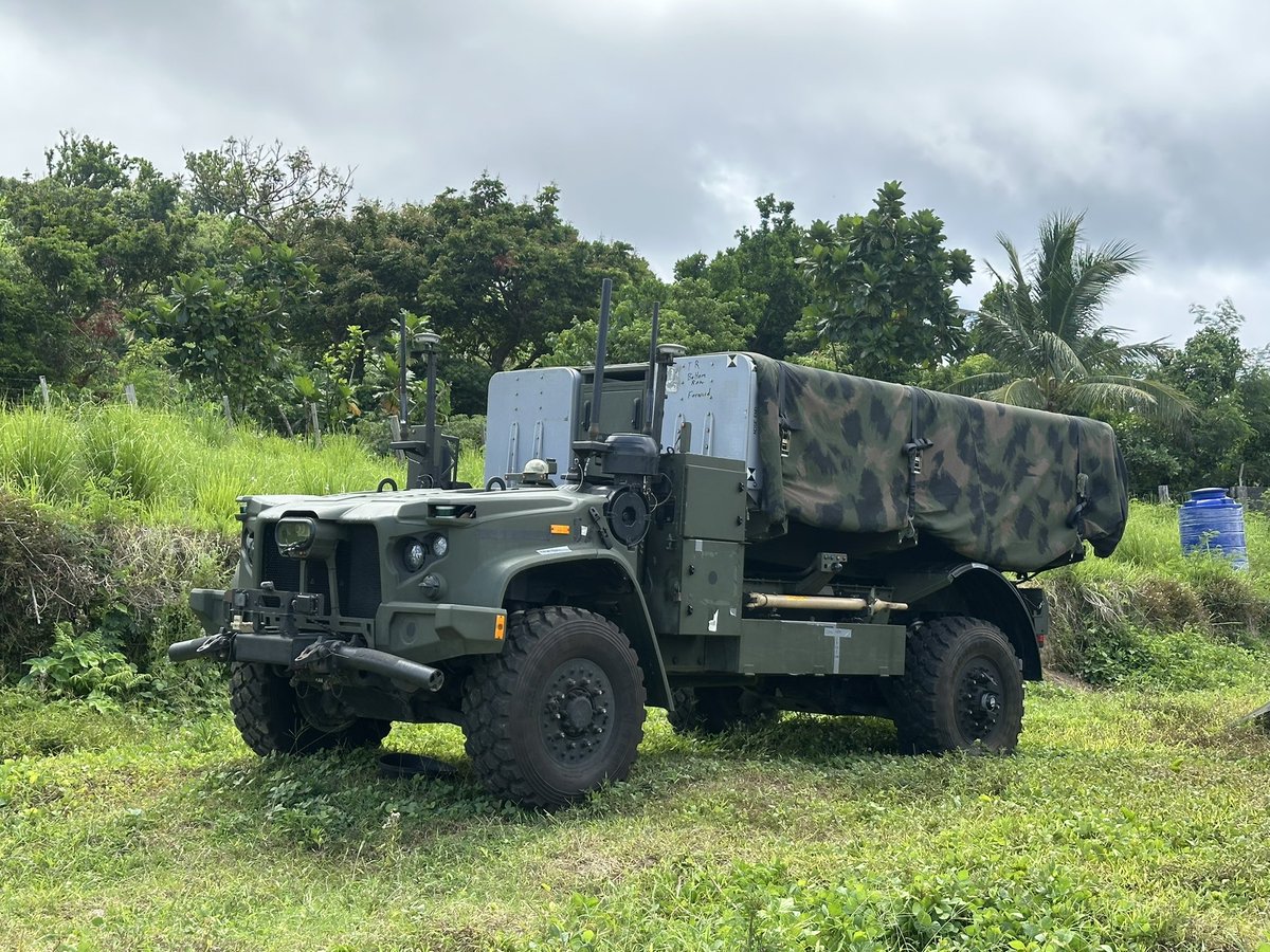 chinogaston's tweet photo. US positions semi autonomous NMESIS Naval Strike Missle system in Batanes as part of Balikatan 2026. https://t.co/nCn1i8Eum1