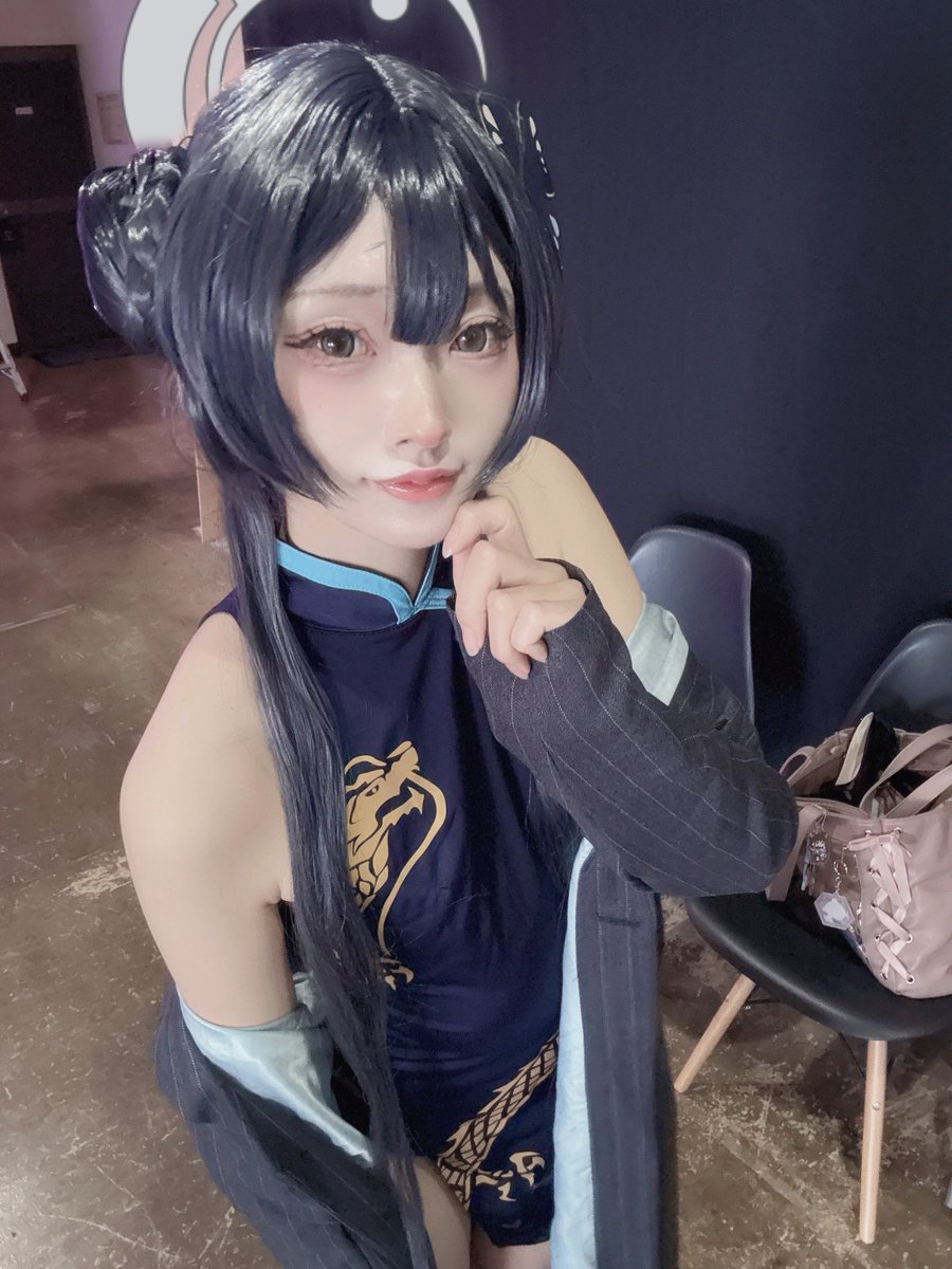 キサキ3着( ・ㅂ・)و ̑̑ 創作でチアガールと地雷服も撮ったよ〜 #cosplayㅤㅤㅤㅤㅤㅤㅤ