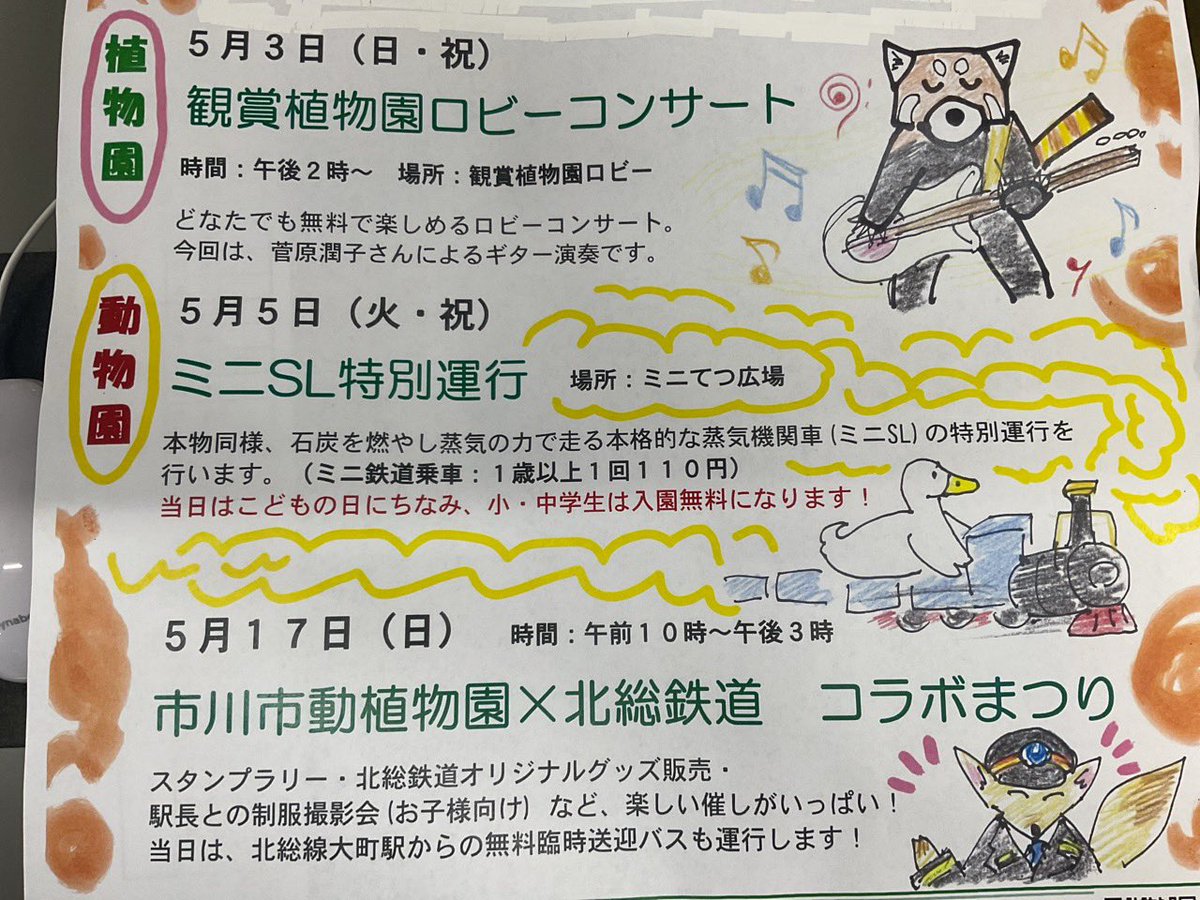市川市動植物園（公式） tweet media