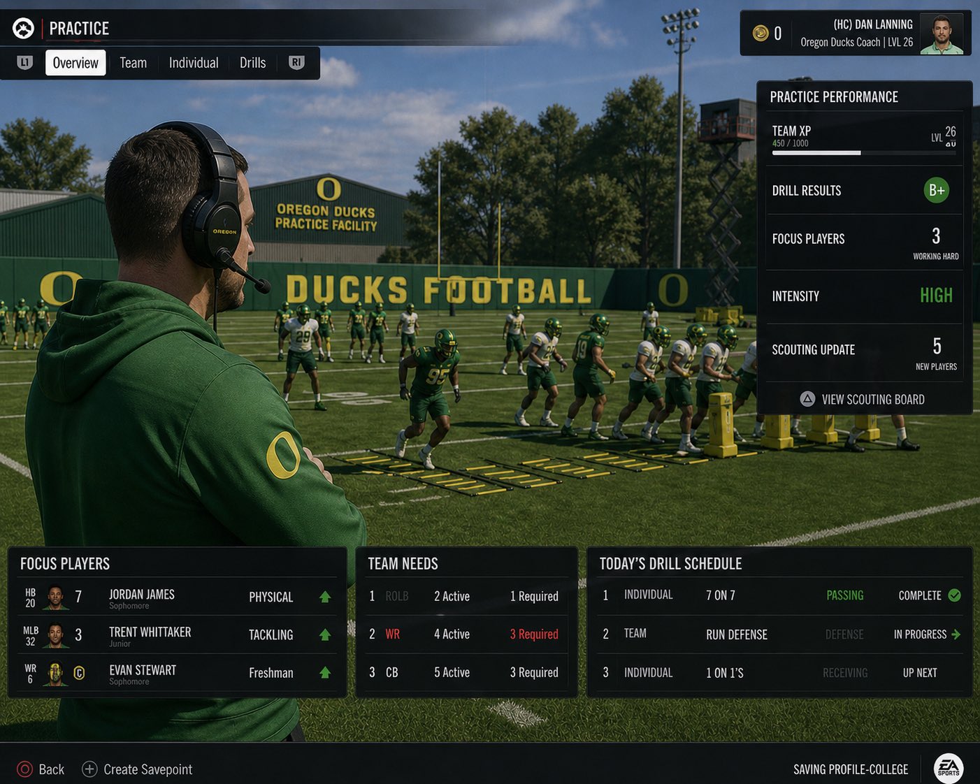 2 pic. College Football 27 open world concept 🔥 @EASPORTSCollege @oregonfootball https://t.co/z6bj022q6r