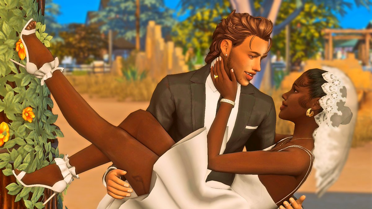 Momoversee's tweet photo. Mr &amp; Mrs. Doves-Reinhardt #ShowUsYourSims https://t.co/PyMOlrTsFF