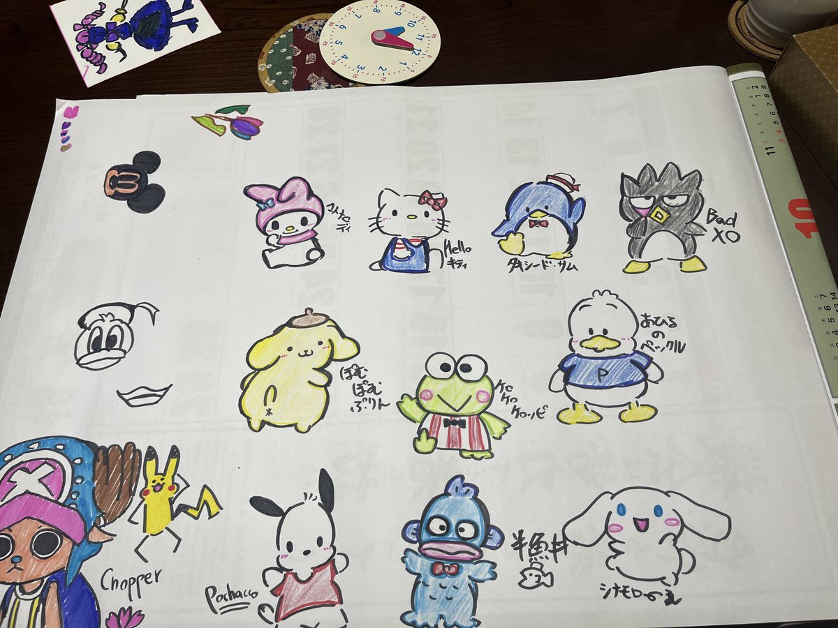 hamah333's tweet photo. 嫁の実家でお絵描き https://t.co/MDmKDerXnq