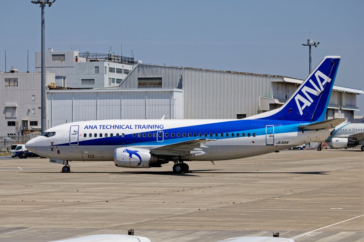 scr_sixty2's tweet image. ANA TECHNICAL TRAINING 
Boeing 737-54K #superdolphin
#Boeing #B737 #JA301K
#HND #RJTT #羽田空港 #Tokyo